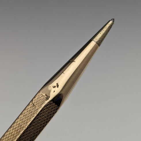 British Vintage Yard O Red Rolled Gold Hexagon Propelled Pencil in Case